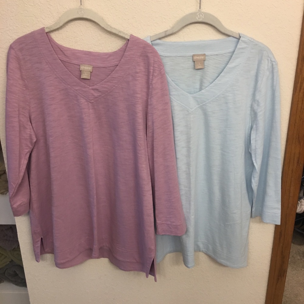 Chico’s 3/4 sleeve Tees